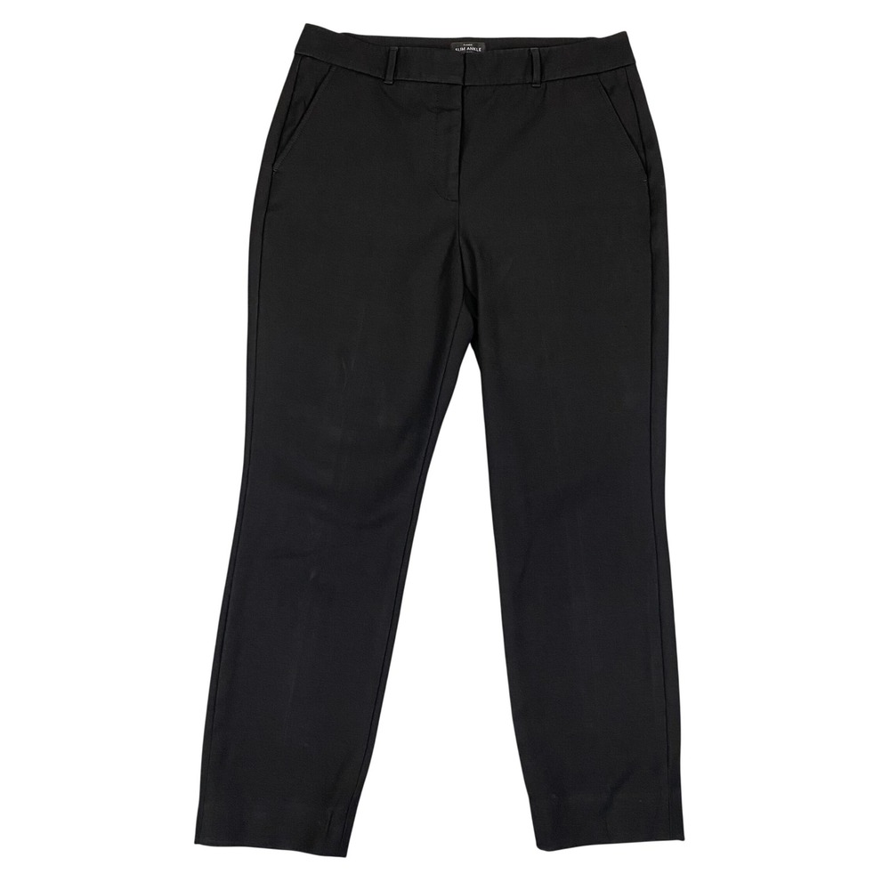 White House Black Market Classic Slim Ankle Comfort Stretch Trousers Womens 10